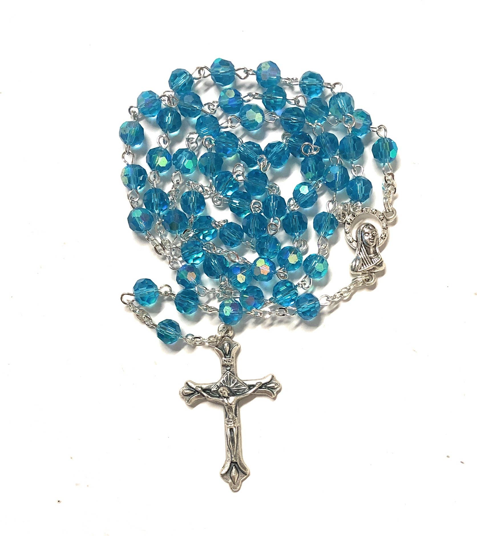 Crystal rosary Aquamarine