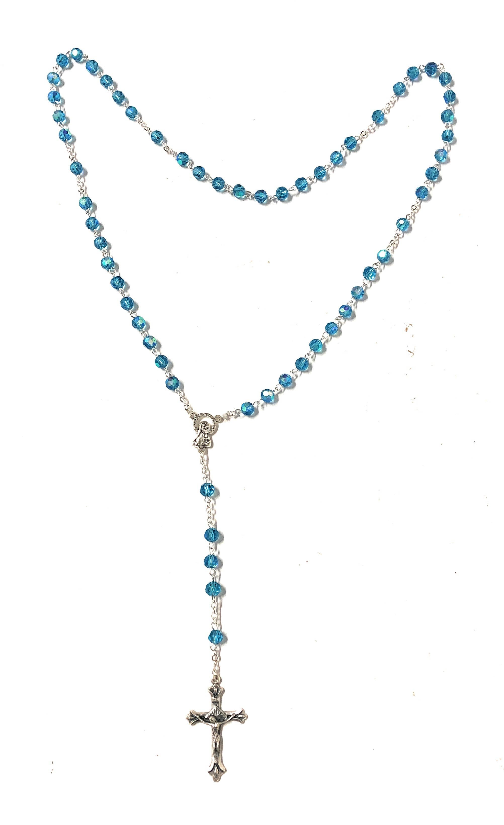 Crystal rosary Aquamarine
