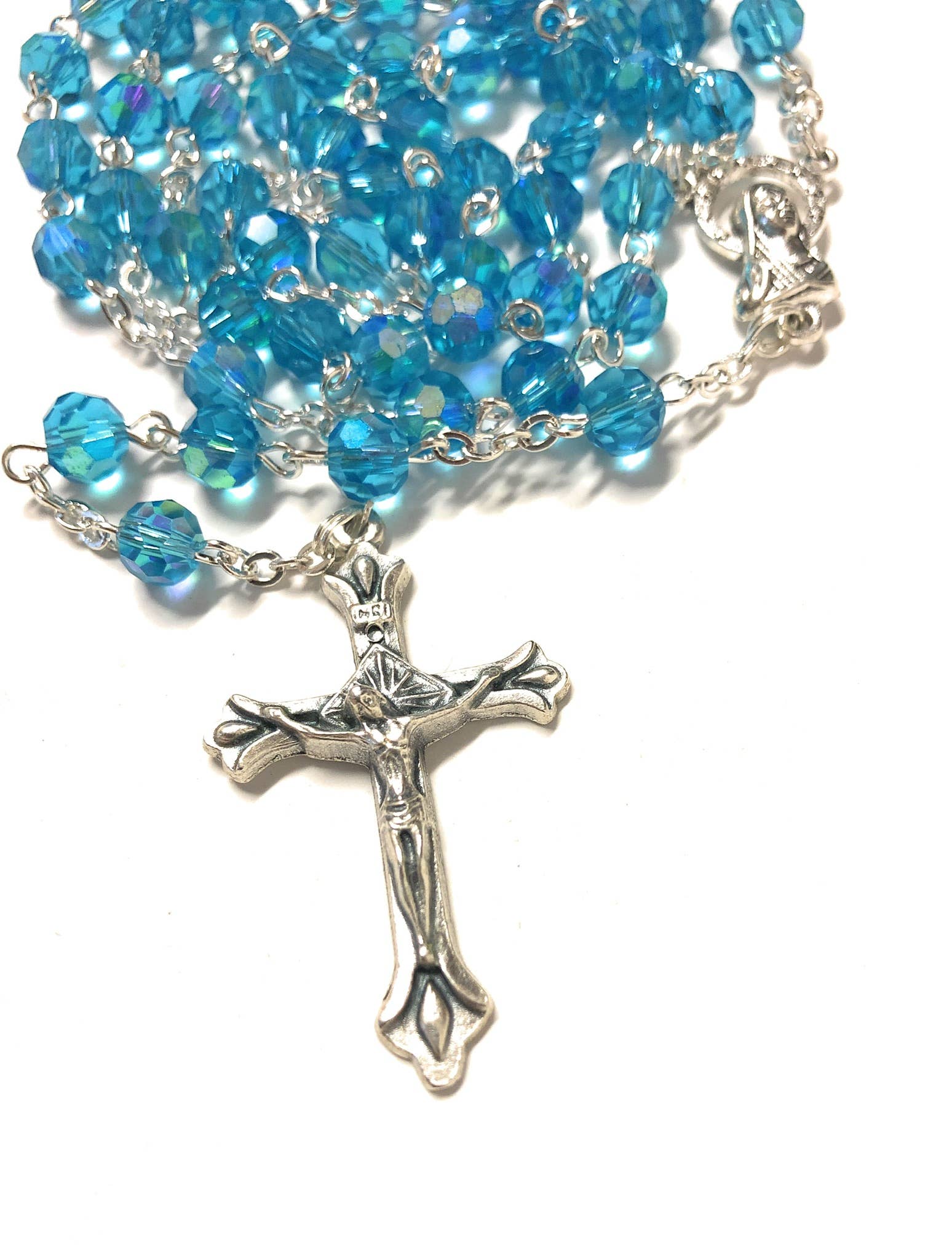 Crystal rosary Aquamarine
