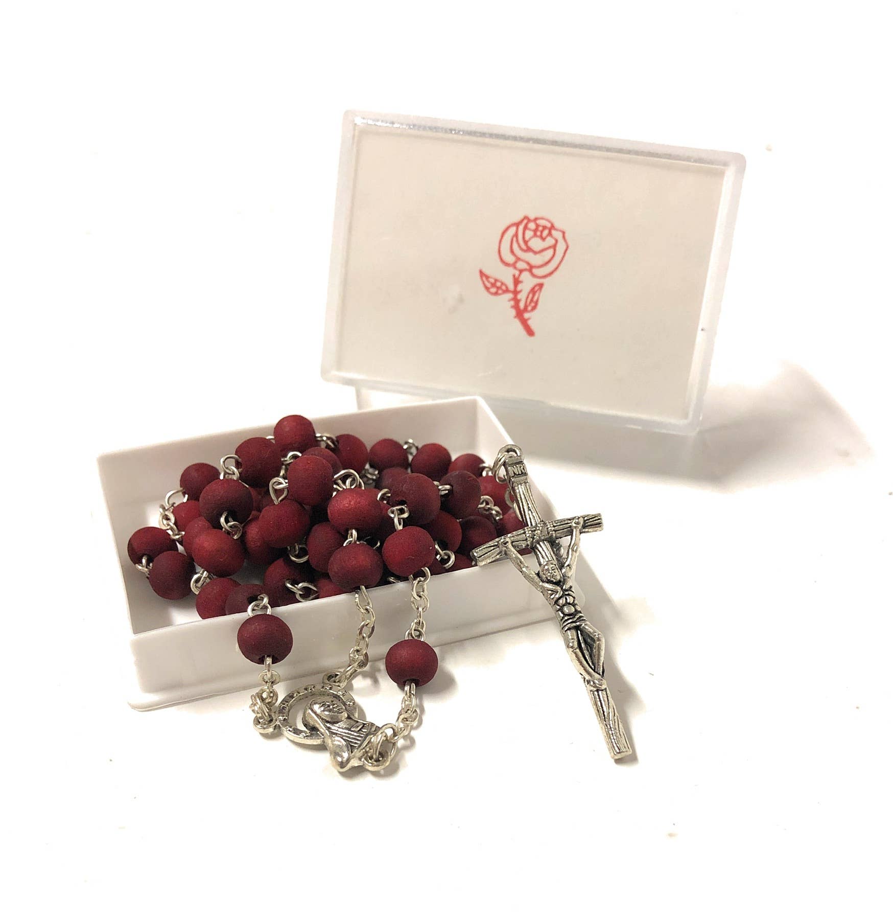 Rosary in Wooden Rose Scented with Box